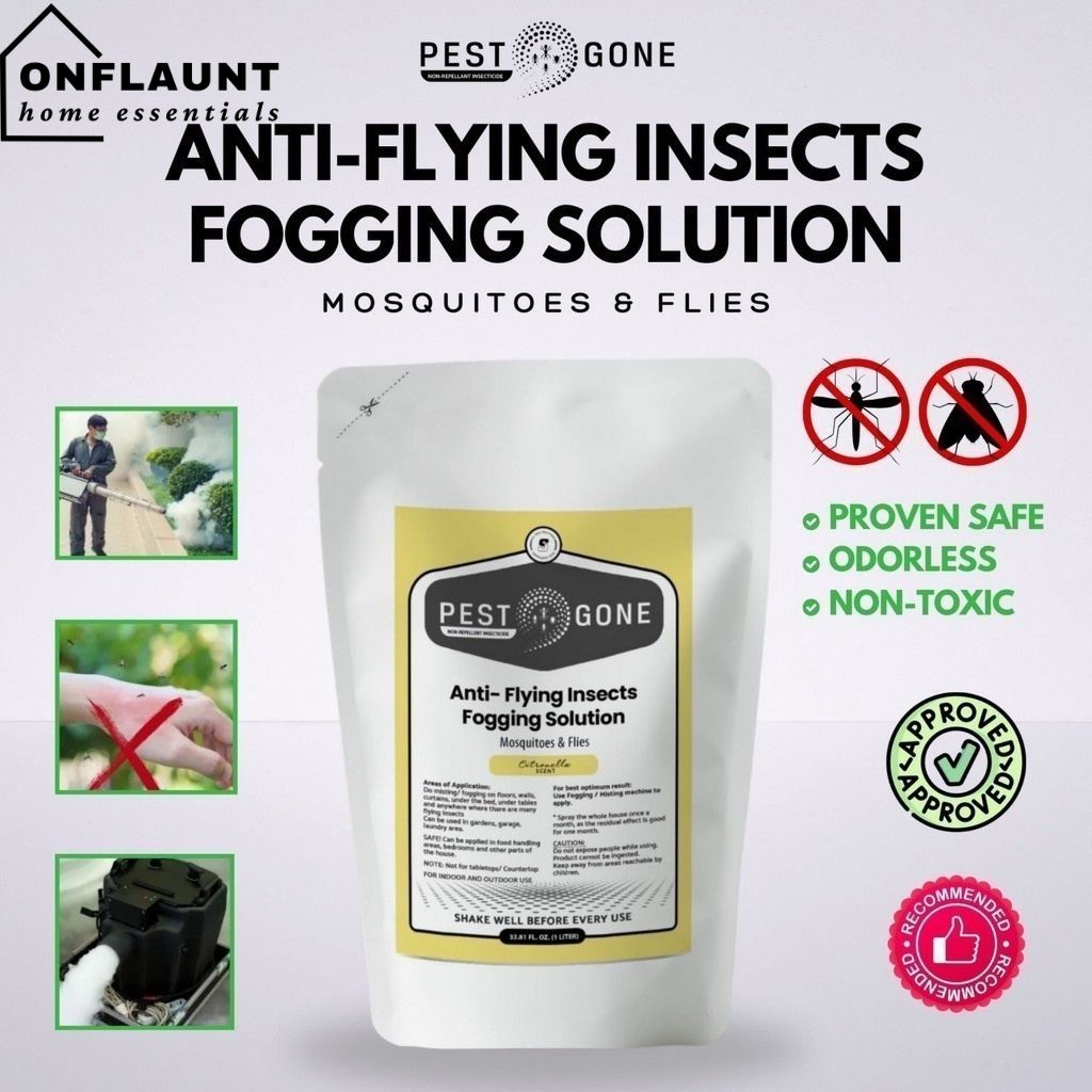 OnFlaunt Pest Gone Anti-Flying Insects Fogging Solution Refill Pouch ...
