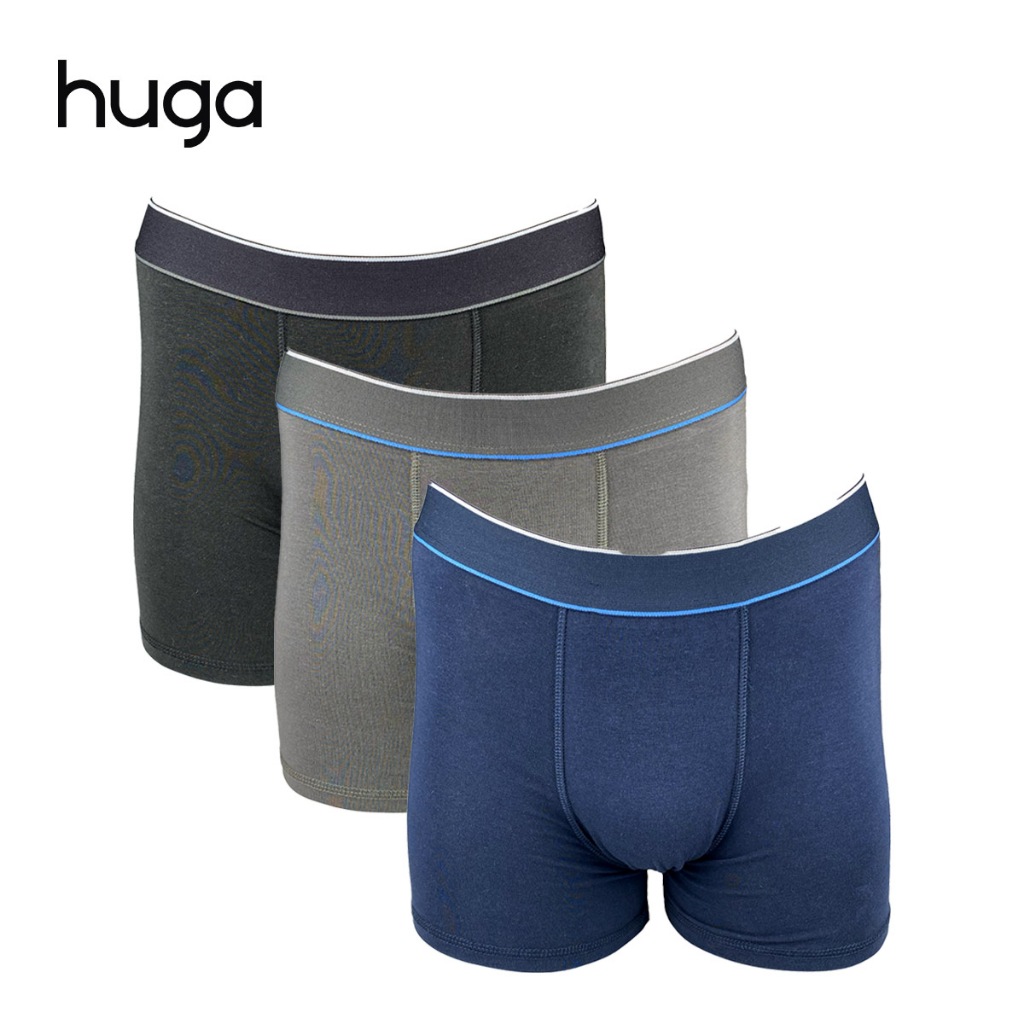 3 in 1 Elite Series Mens Cotton Spandex Boxers Boxer Briefs for Men