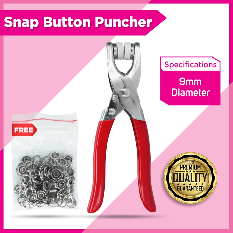 Snap Button Pliers Set Metal Snap Button With Fastener Pliers Automatic ...