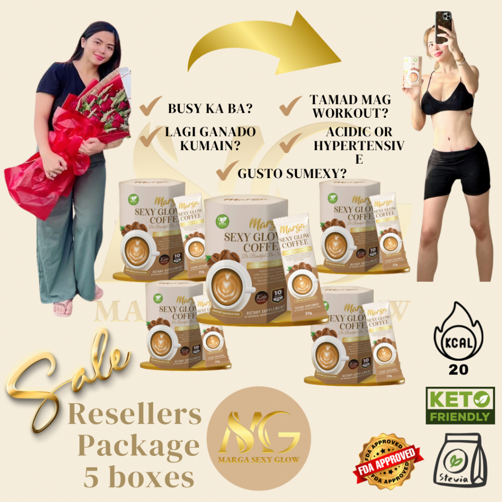 Marga Sexy Glow Coffee Reseller Package | Whitening and Slimming | with ...