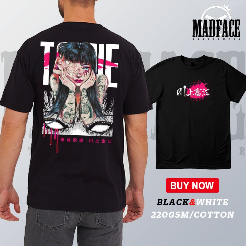 MADFACE Clothing Japan TOP Horror Manga - Tomie Kawakami Unisex High ...