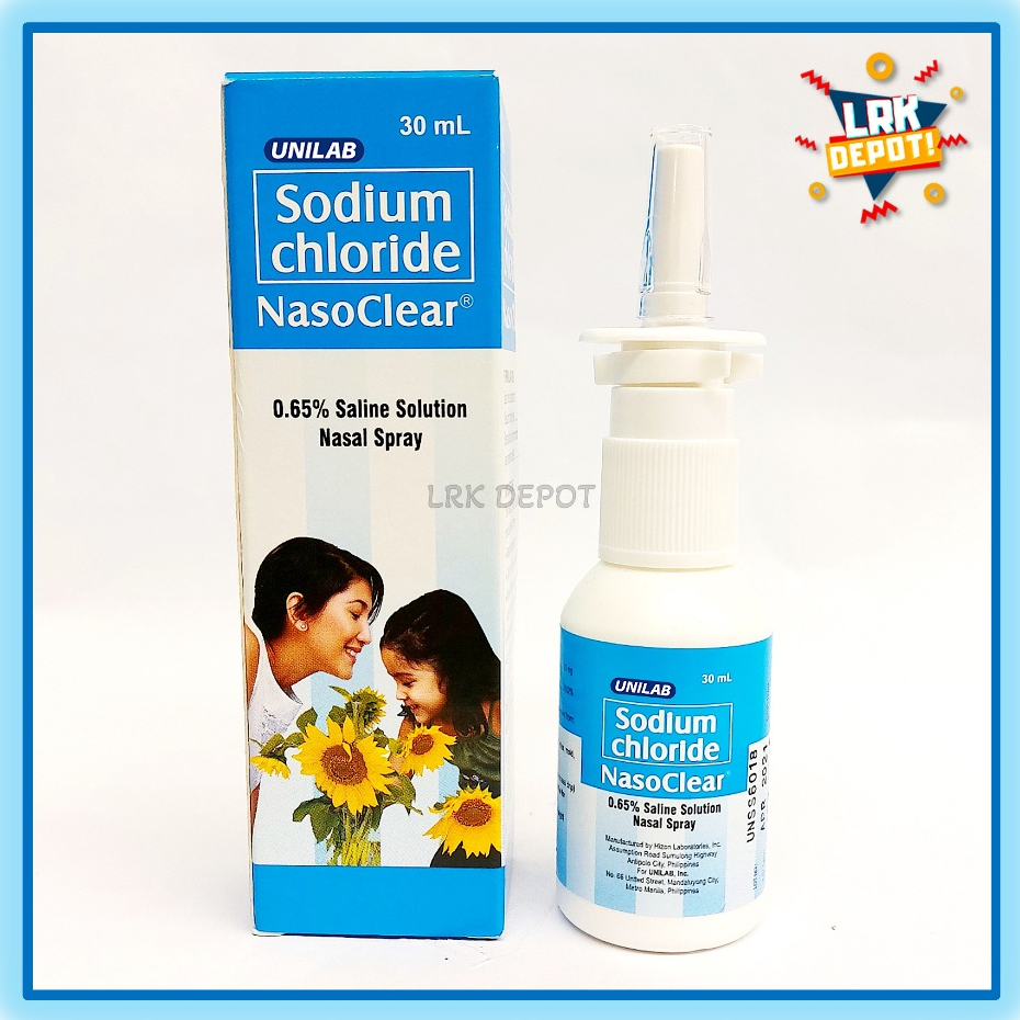 NasoClear 0.65 Saline Solution Nasal Spray 30mL Shopee Philippines