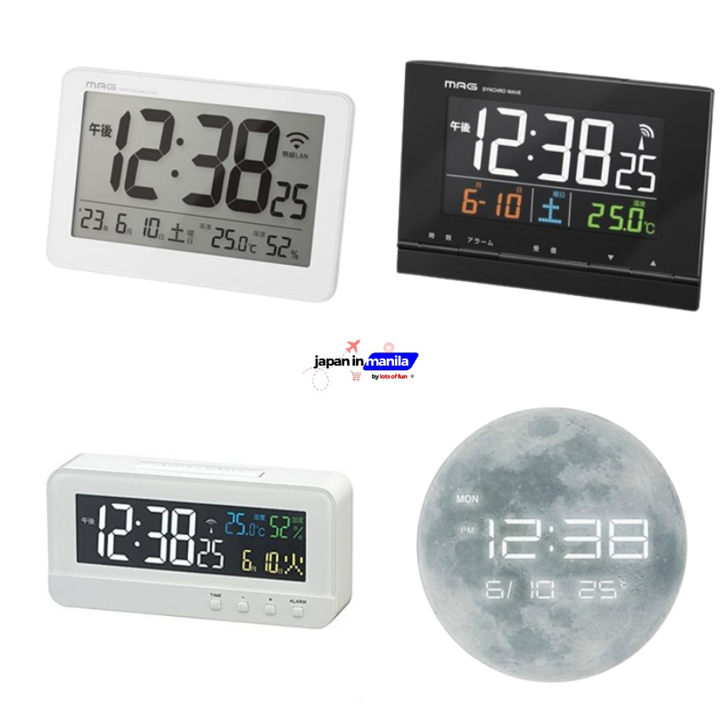 MAG Radio Clock Stock Clock Double Alarm Digital Color LCD temperature ...