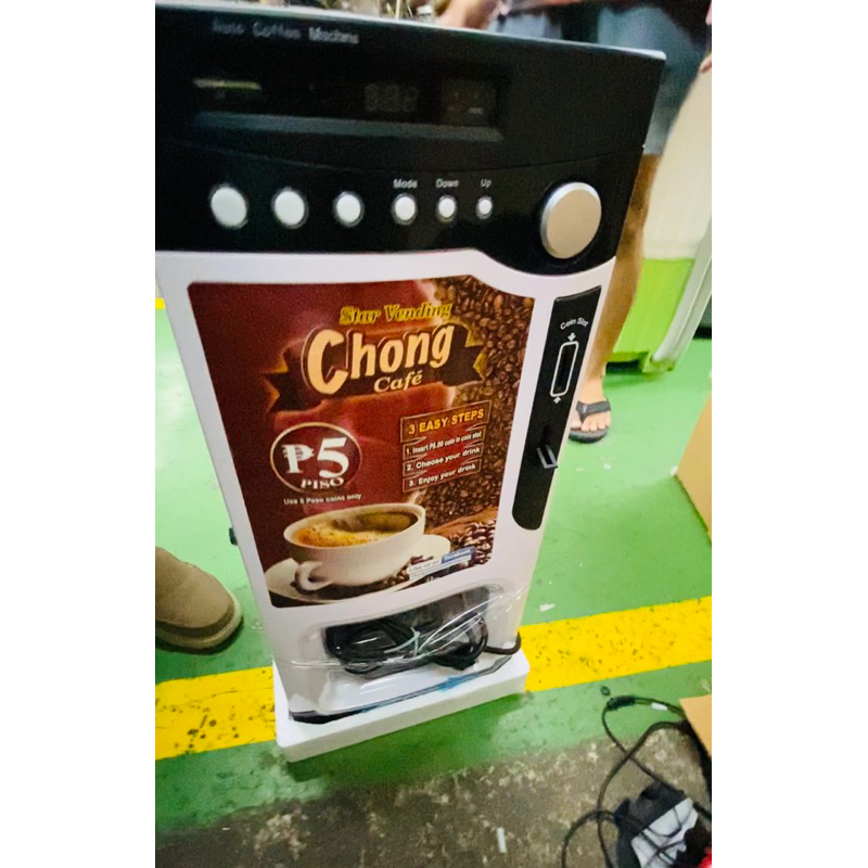 chong coffee vendo machine 4 months used good as brand new Shopee