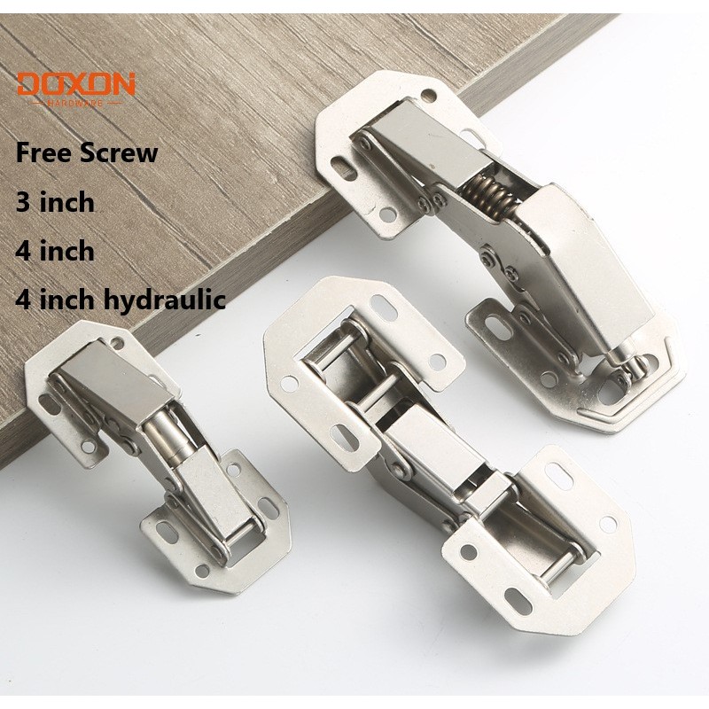 Doxon 2pcs 90 Degree Concealed Cabinet Hinges No-Drilling Hinges ...