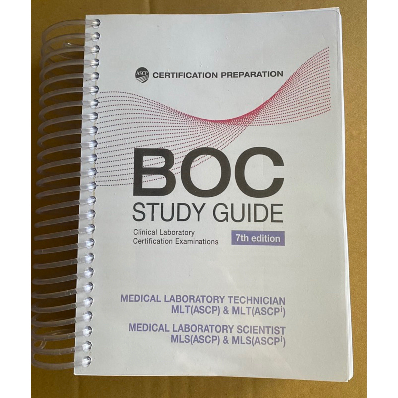 BOC STUDY GUIDE 7th Ed | Shopee Philippines