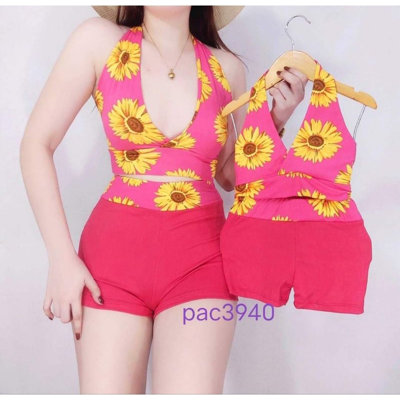 mother daughter terno swt summer outfit swimsuit | Shopee Philippines