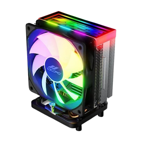 OCPC I.C.E. 120 ARGB CPU AIR COOLER 4*HEATPIPE/1*120MM-FAN (BLACK ...