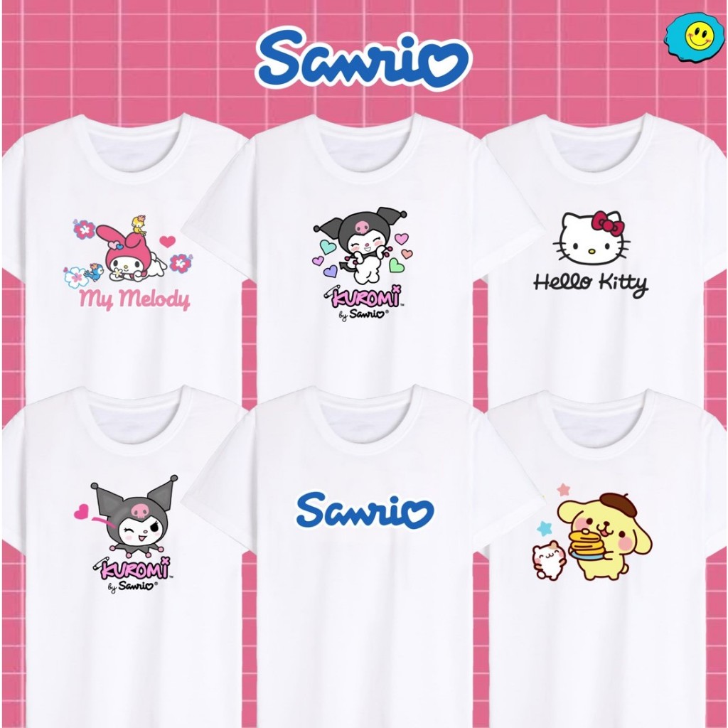 Sanrio Shirt Hello Kitty Kuromi Melody T-Shirt Inspired Graphic ...