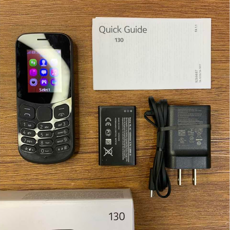N130 Basic Phone Standard Dual Sim Keypad Phone Removable Battery 1020 ...