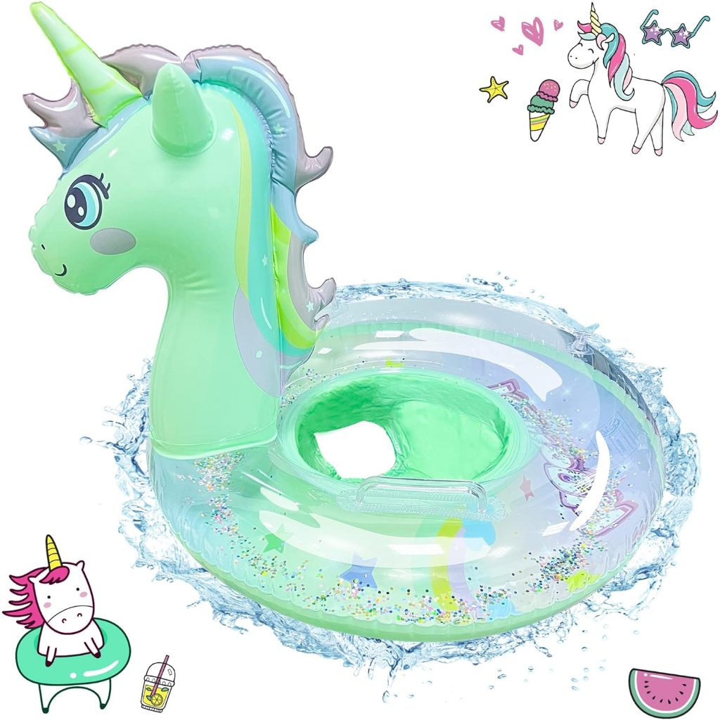 COD Summer Kids Inflatable Unicorn Float Ring for Baby and Kids Unicorn