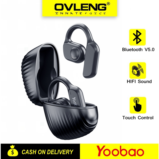 Yoobao Ow02 Tws True Wireless Earclip Earphones Noise Cancellation Earhook Headset Shopee Philippines