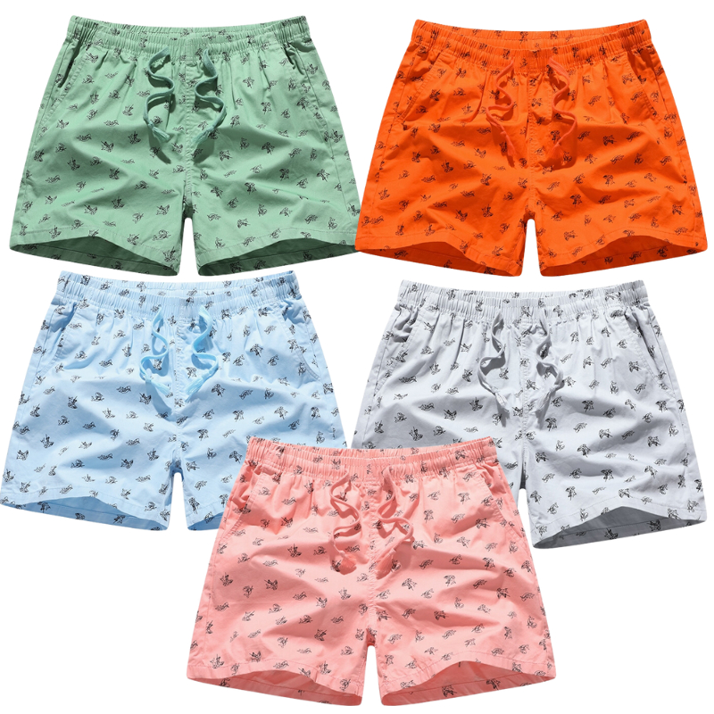 5 pcs assorted shorts 4 Pocket Cargo Shorts For Men Knee-Above Buttons ...