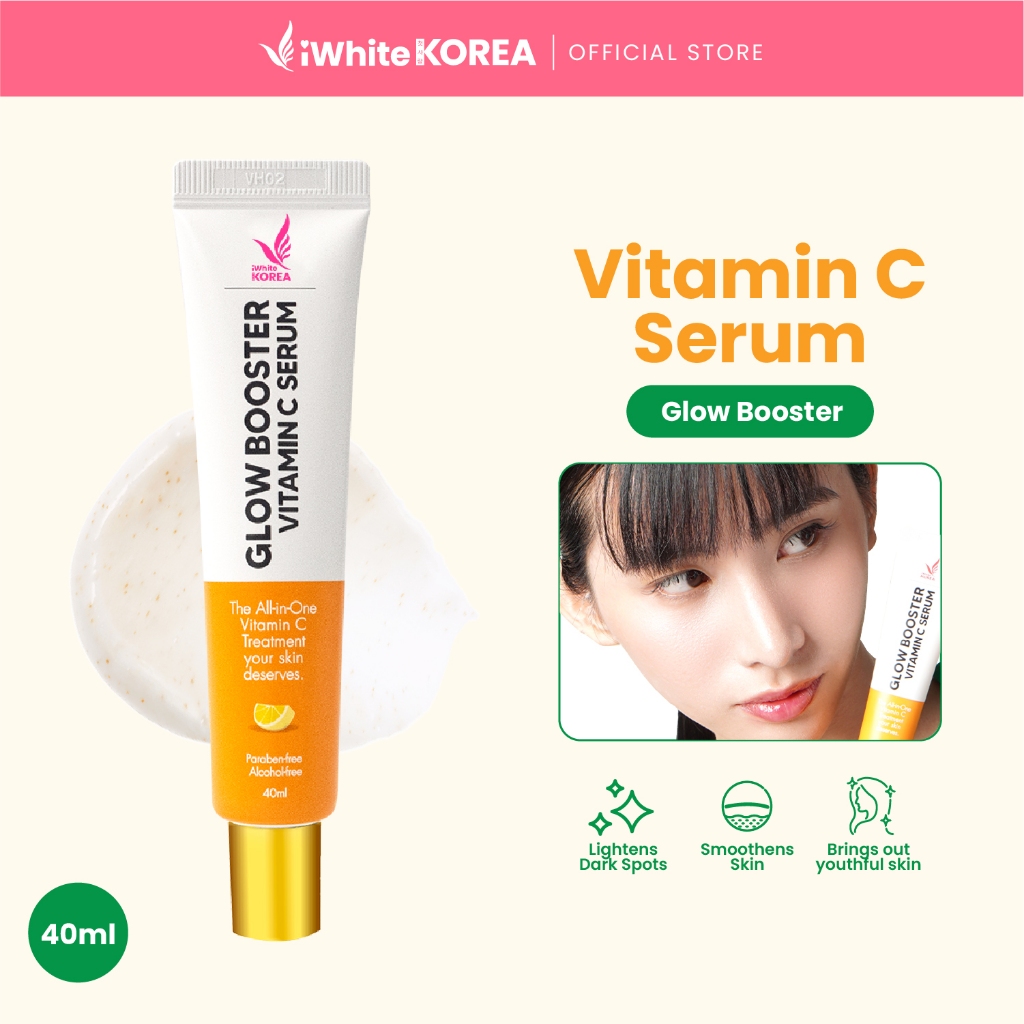 iWhite Korea Glow Booster Vitamin C Serum 40ml Lighten Dark Spots and Acne Marks Shopee
