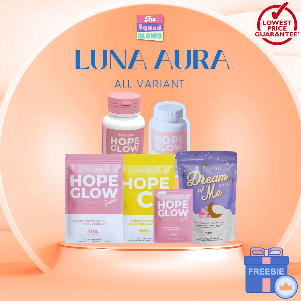 Onhand New Hope Glow Skin Pro Dream Of Me Luna Aura Hope Glow Super Mini Glutathione Hope C