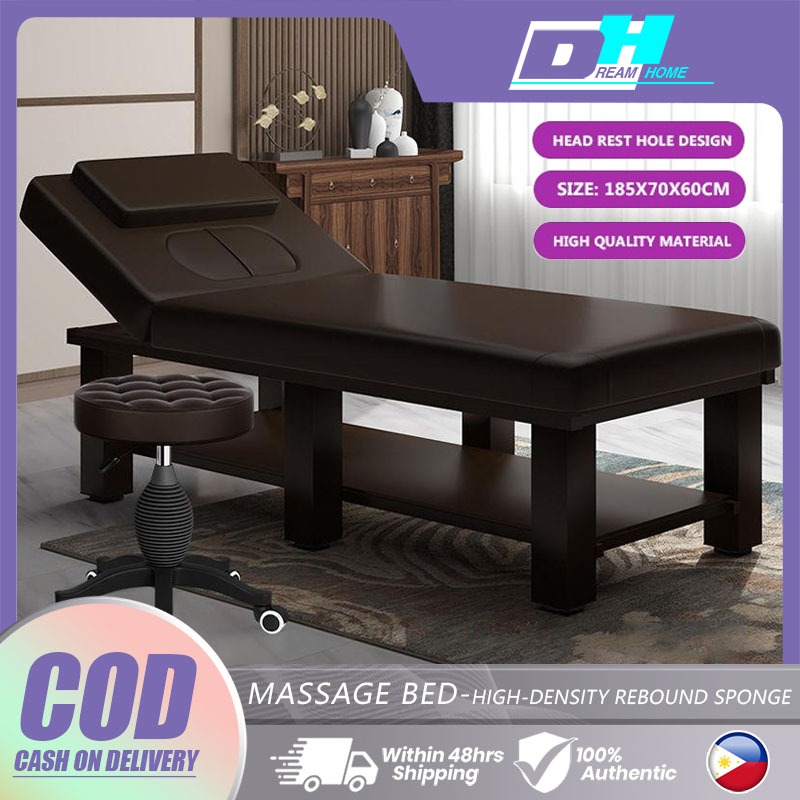 Heavy-duty Stationary Massage Bed for Spa, Beauty Salon, Skin Care