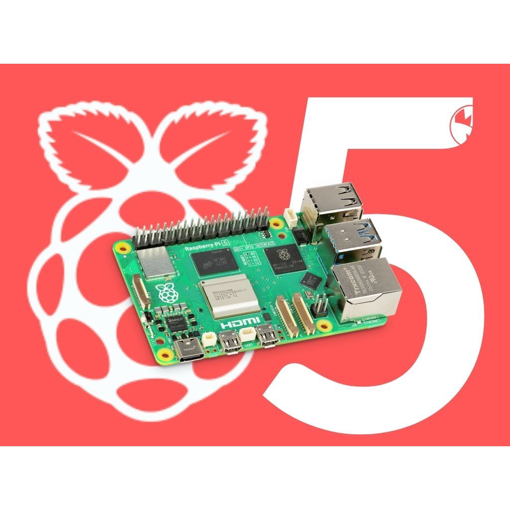 Raspberry Pi 5 Board BCM2712 Arm Cortex-A76 MicroSD, Wifi, HDMI, Power ...