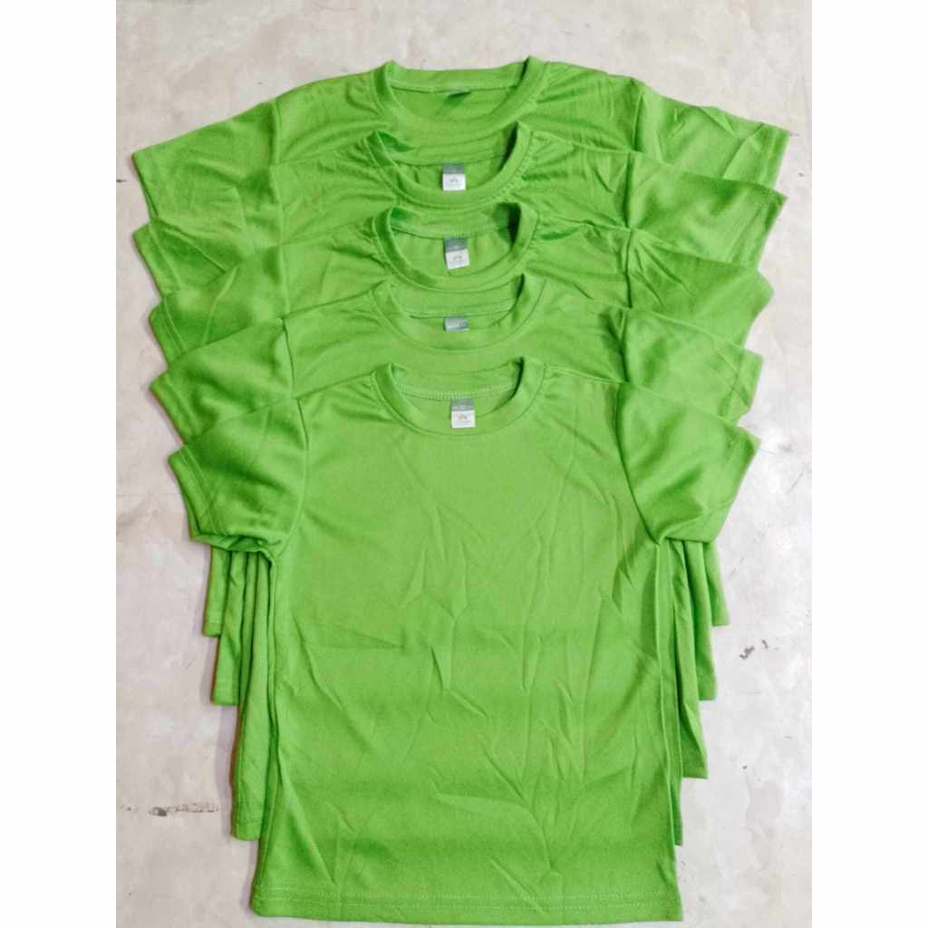 Apple Green Color ACTIVE Shirt for KIDS | Shopee Philippines