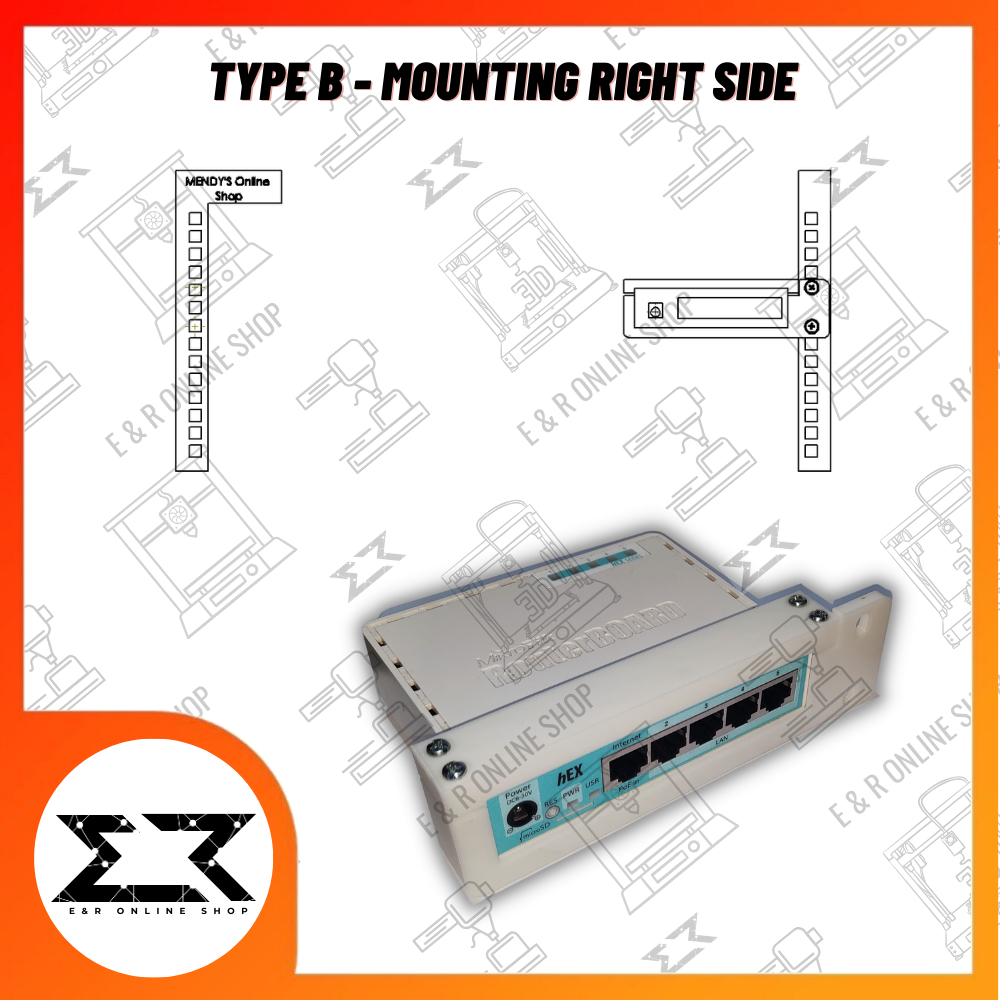 M1KROT1K Hex S / Hex Gr3 Rack Mount 3D Printed | Shopee Philippines