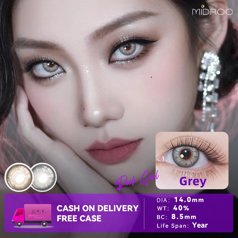 Midroo 2PCS\Pair Rich Girl Contact Lenses Color Contact Lenses Graded 0 ...