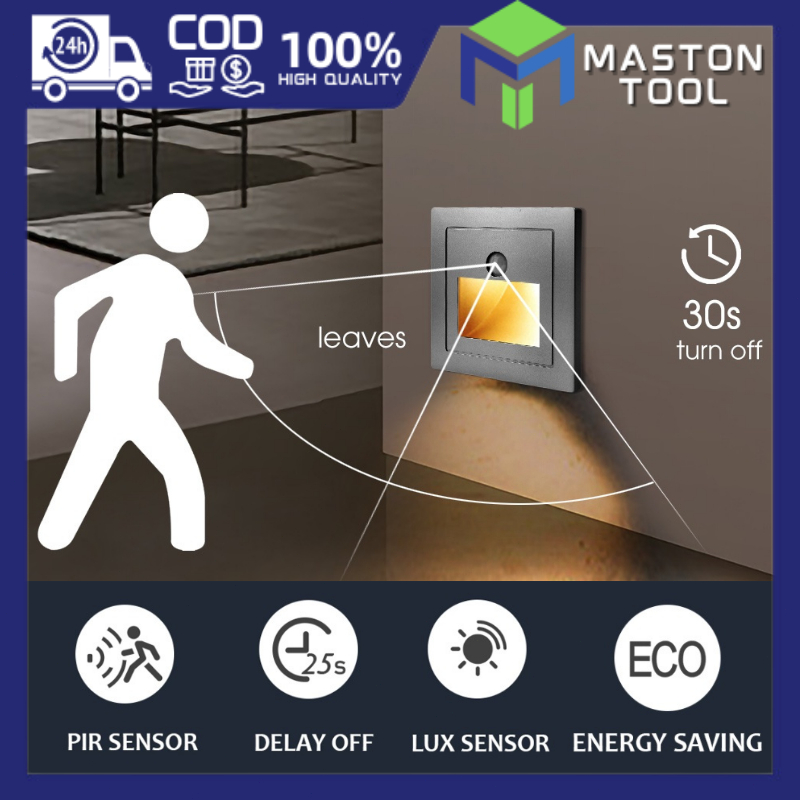 Induction Light Wall Stair Led Step Lamp PIR Motion Sensor Modern ...