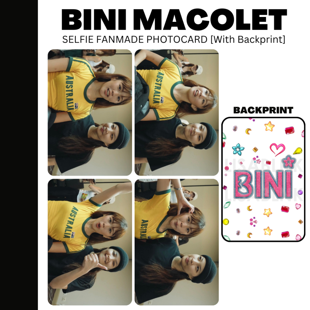 BINI Macolet [Maloi, Colet] Fanmade Photocard | Shopee Philippines