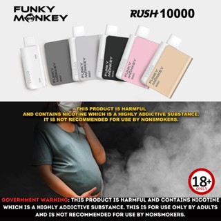 FUNKY MONKEY RUSH 10000 Puffs Disposable Vape Rechargeable DEVICE Pods ...