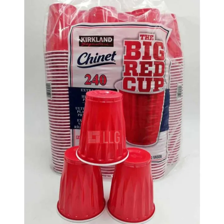 (10pcs) Red Cups KIRKLAND Brand for Beer Party Christmas and other ...