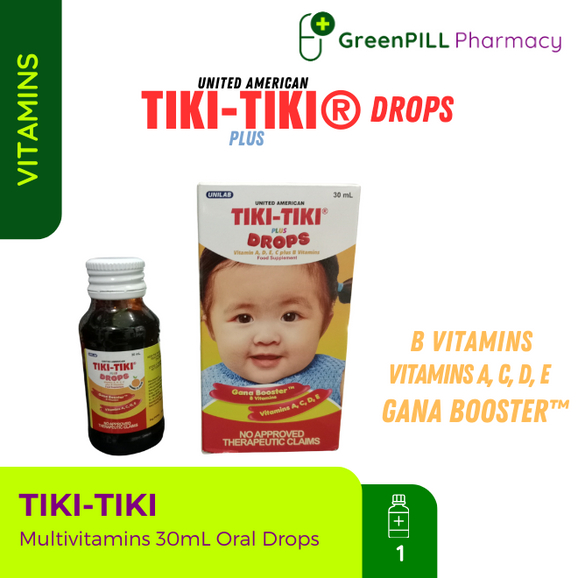 GREENPILL PHARMACY: Multivitamins (Tiki-Tiki) Oral Drops 30mL | Shopee ...