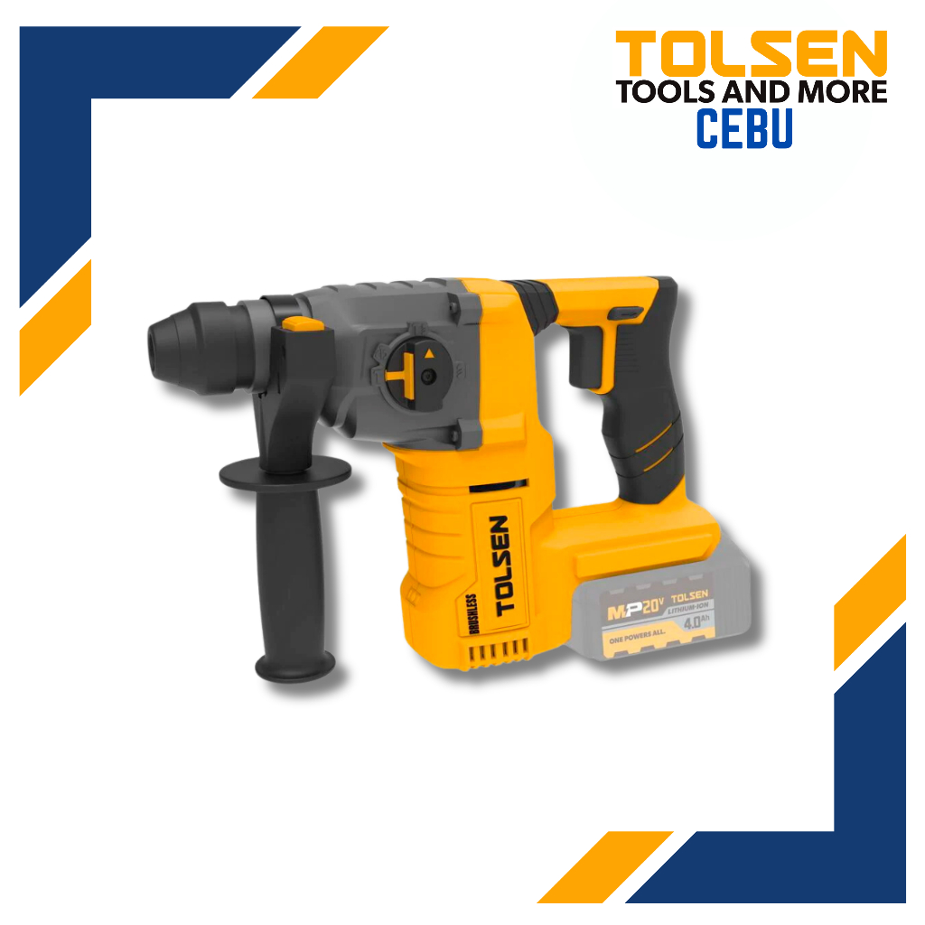 Tolsen LI-ION Brushless Cordless Rotary Hammer Drill SDS+ CE Approved ...
