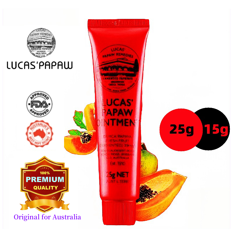 Lucas Papaw Lip Balm 15g/25g | Burn Ointment | Mosquito Bites | Shopee ...