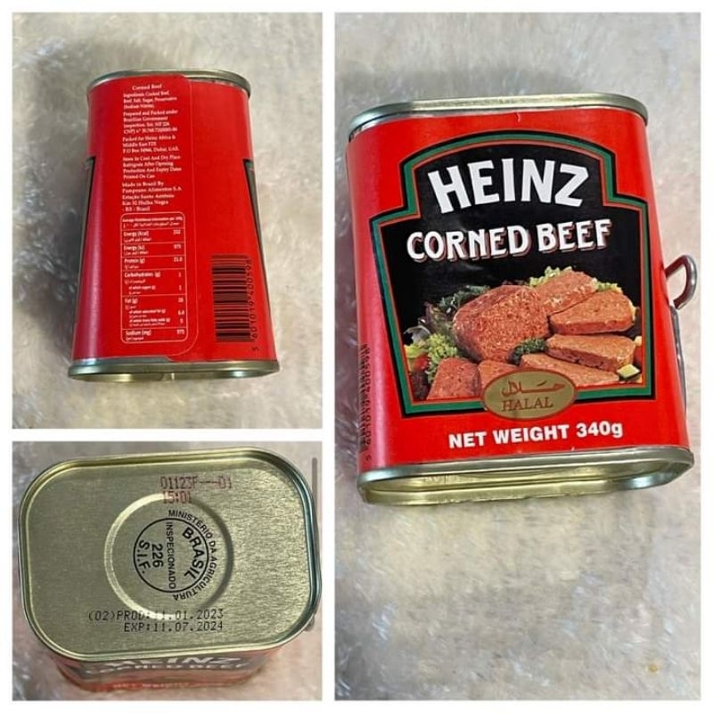 MONSPRIT Heinz Corned Beef 340g, Heinz Corned Beef 198g Shopee