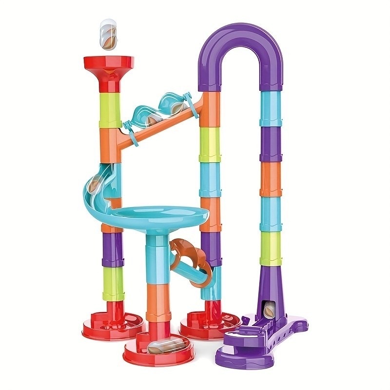 Stackable Building Marble Run with 30pcs blocks game toy for children ...