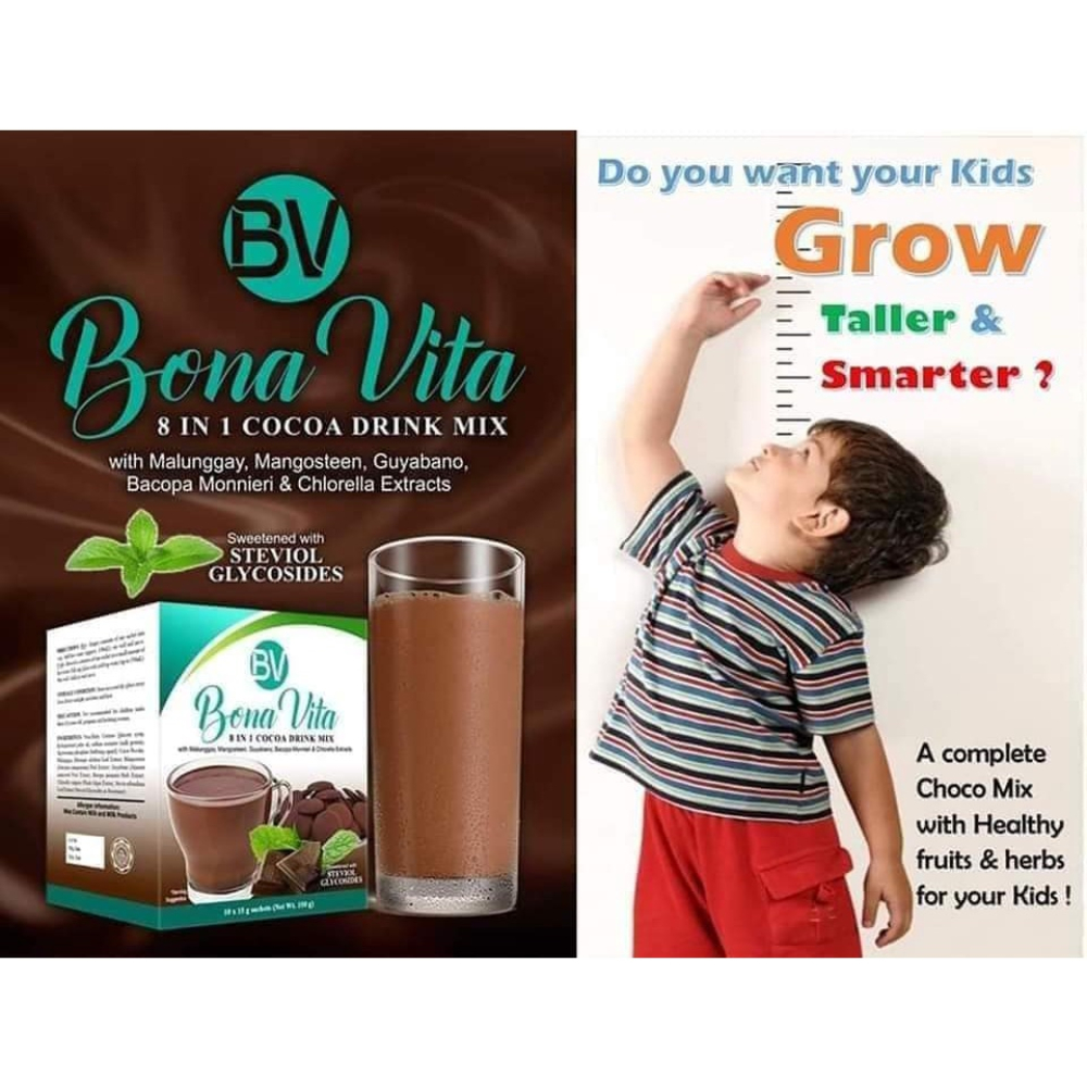 Bonavita Choco Drink 8 in 1 Choco Mix: Indulge in Rich Cocoa Bliss! (10 ...