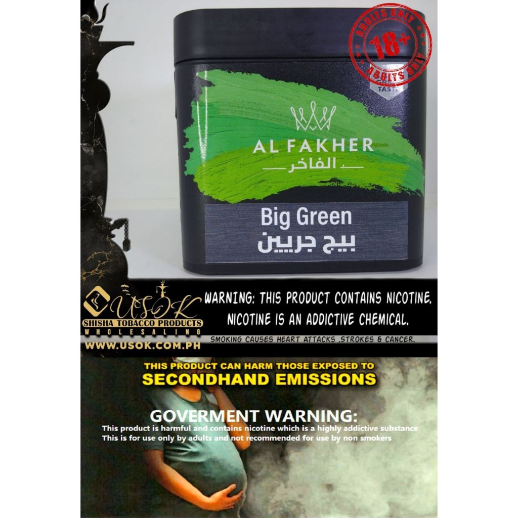 Al Fakher (Big Green 1kg + 1kilo FREE Charcoal) | Shopee Philippines