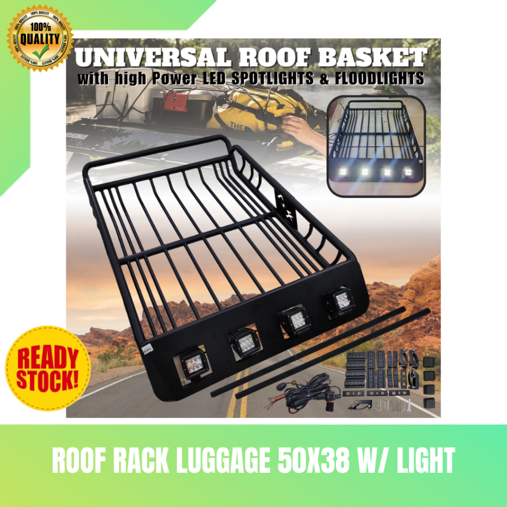 OC - Universal Roof Rack Basket Car Luggage Carrier Steel Cage Vehicle ...