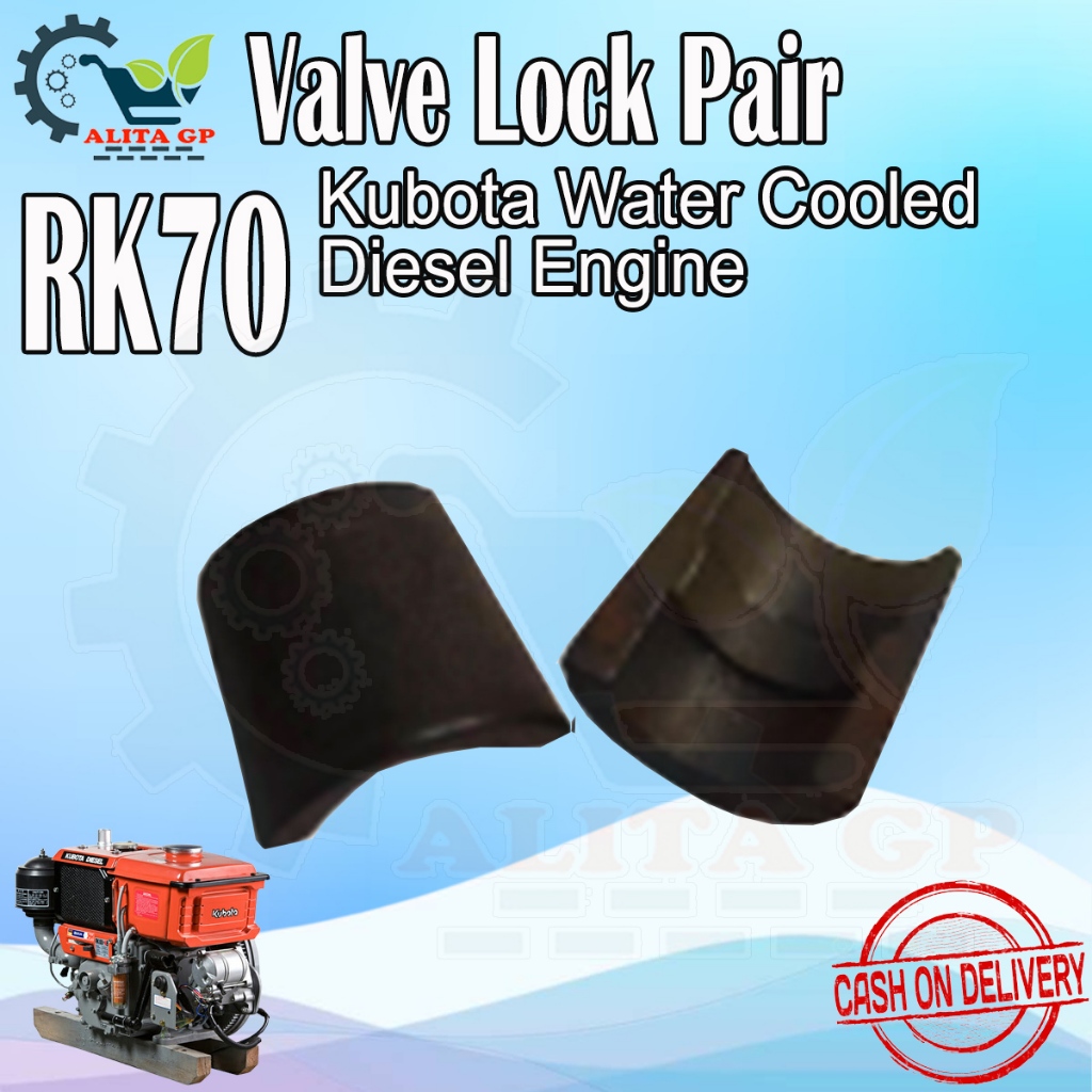 Valve Lock (PAIR) Kubota RK50 , RK60 , RK70 , RK80 Water Cooled Diesel ...