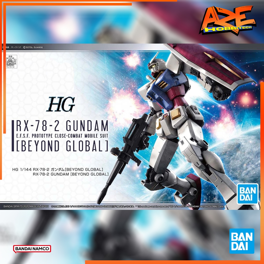 AZE Gundam HG RX 78 2 Gundam Beyond Global 1/144 Scale Plastic Model ...