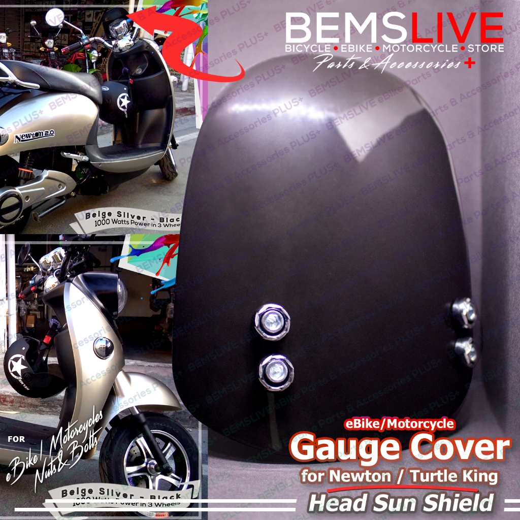 GAUGE DECORATIVE SHIELD Windshield COVER SET for Newton eBike Electric ...