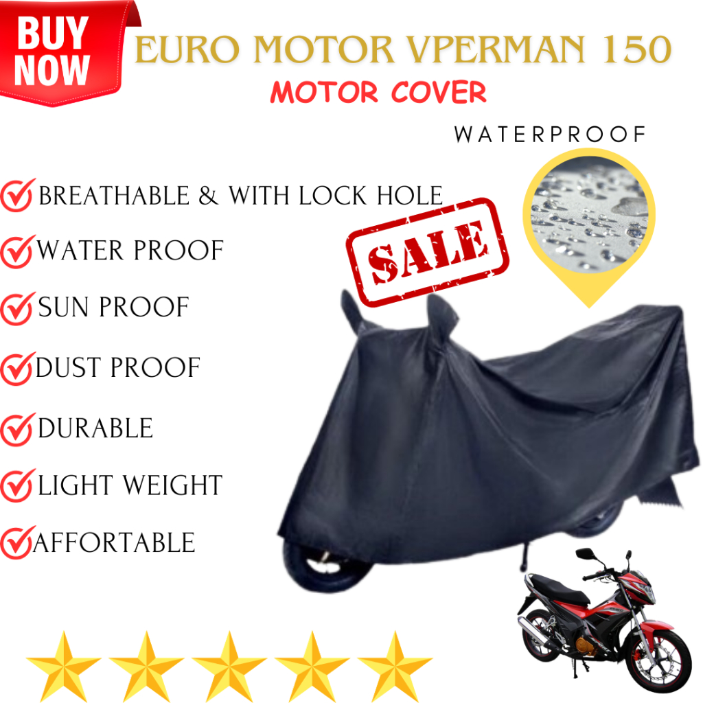 EURO MOTOR VPERMAN 150 motor cover (MAKAPAL HIGH QUALITY) Protect your ...