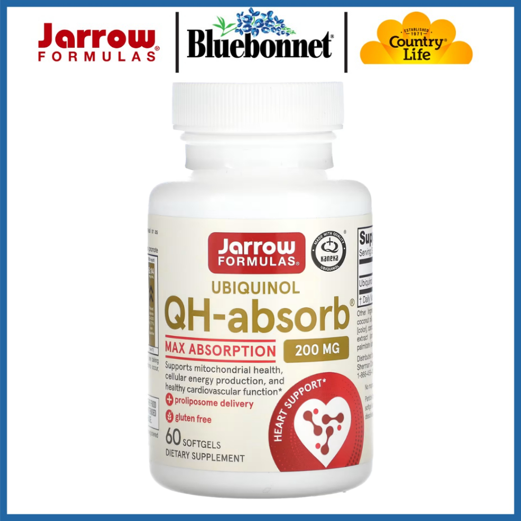 Jarrow Formulas, Ubiquinol, Qh-absorb, Max Absorption, 200 Mg, 60 