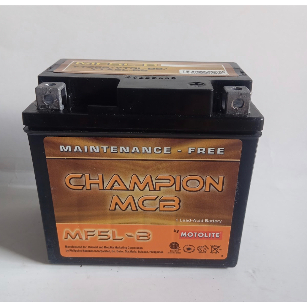 MOTOLITE - Champion MCB Wet Charge - MF5L-B-Champion | Shopee Philippines