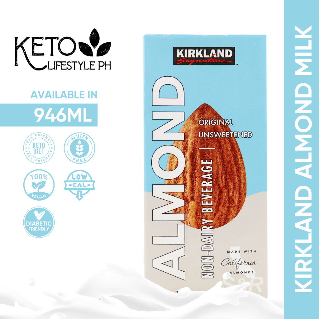 Kirkland Almond Milk Unsweetened Original & Vanilla (Keto Approved