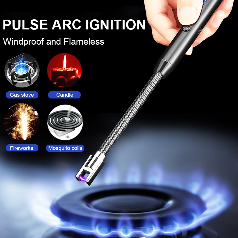 INSS Rechargeable Electric Candle Lighter Arc Lighter Windproof ...