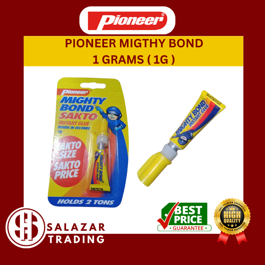 PIONEER MIGHTY BOND SAKTO INSTANT GLUE BONDS IN SECONDS 1GRAMS ( 1G ...