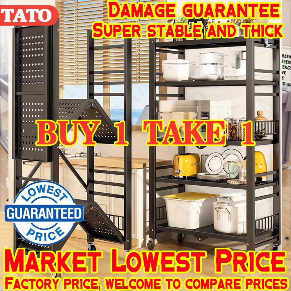 3-5 Layer Kitchen Rack Organizer Metal Rack Organizer Rack With Wheels ...