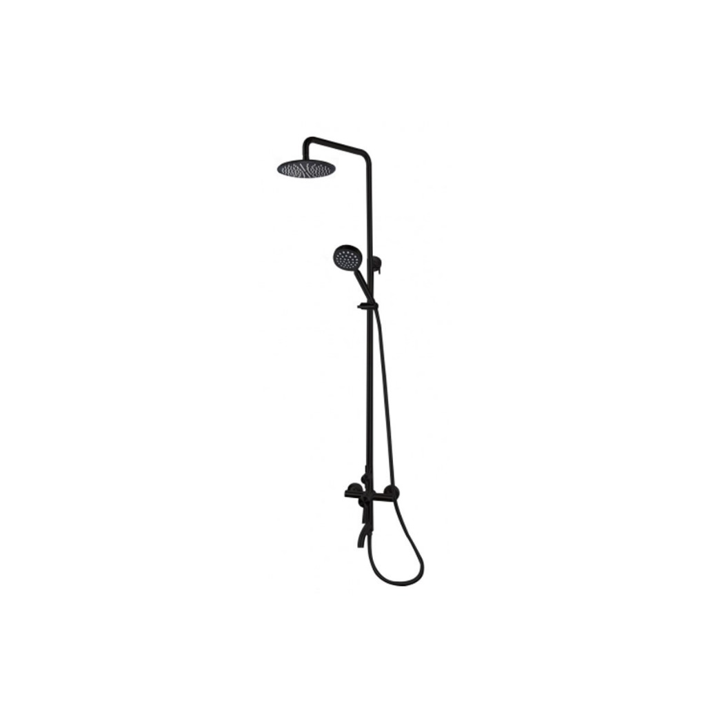 SENTO Shower Set G-76 BK | Stylish Black Bathroom Shower Fixture with ...
