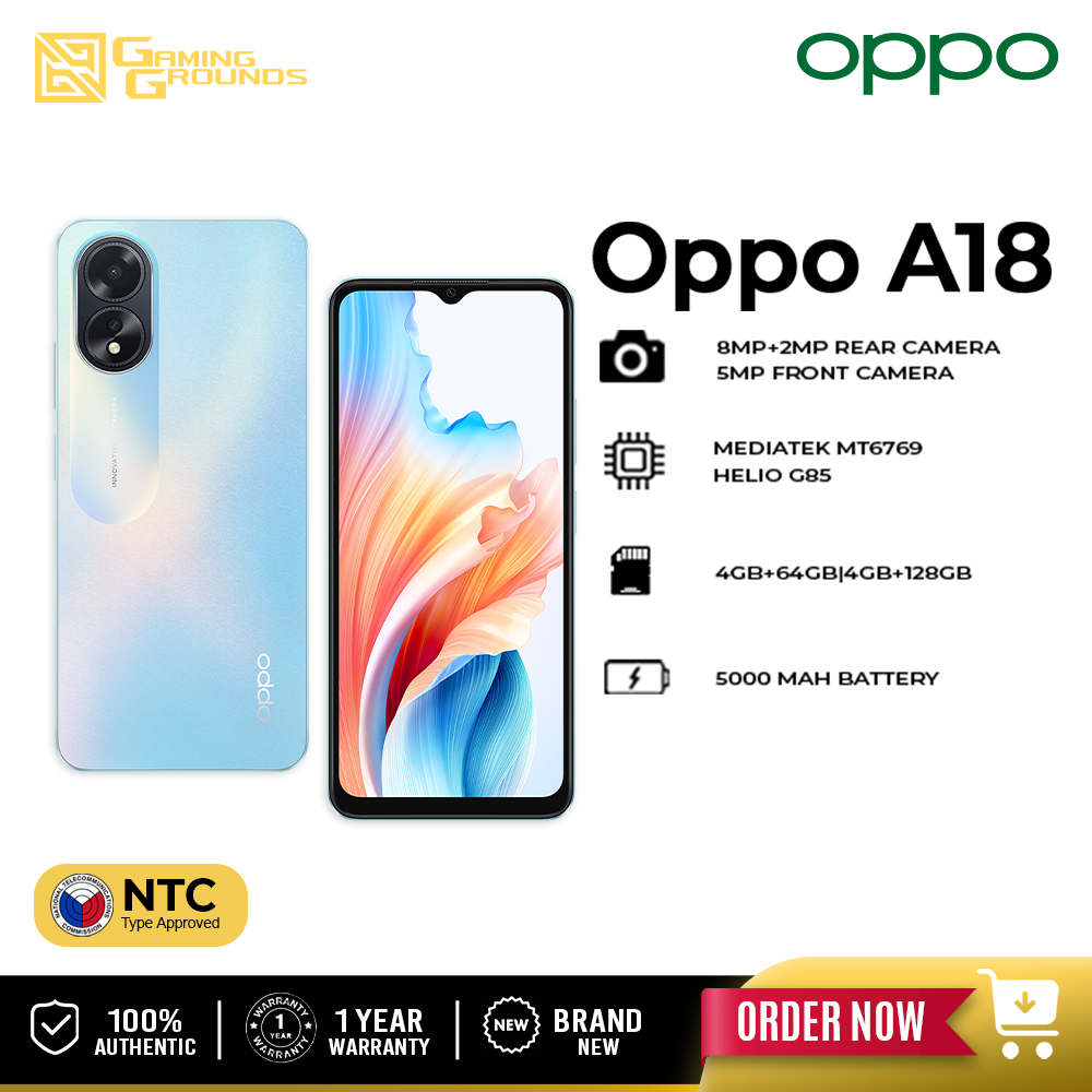 OPPO A18 CPH2591 4Gb+64Gb | 4Gb+128Gb | Shopee Philippines