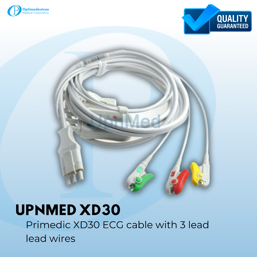 [UPNMED] XD30 (Primedic XD30 ECG cable with 3 lead lead wires) | Shopee ...