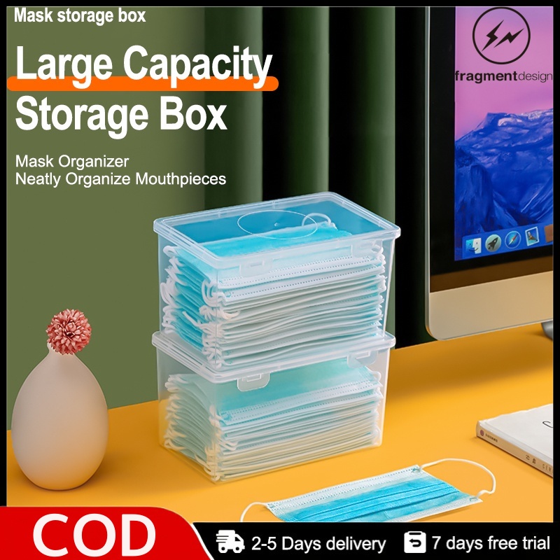 Dustproof Storage Box Organizer Multifunctional Mask Box Cosmetic ...